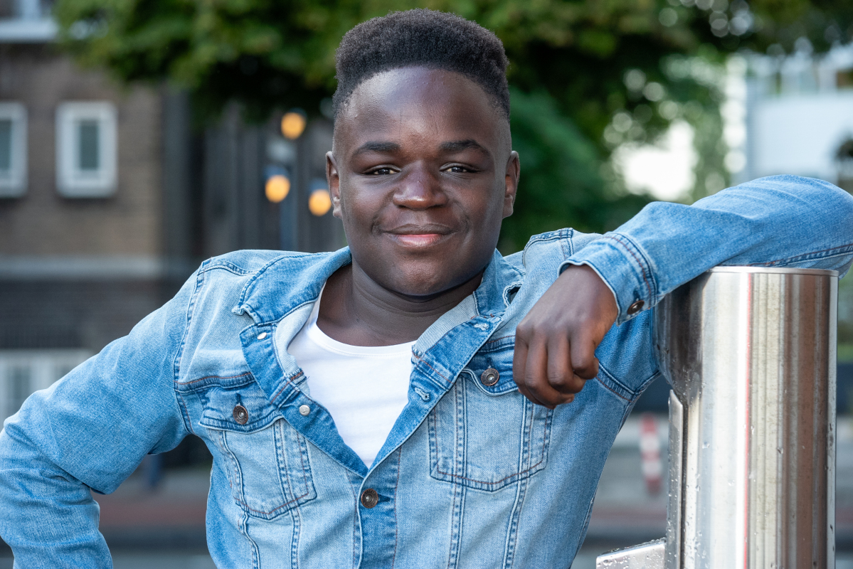 Siyabonga, ingeschreven bij hèt castingbureau van Nederland