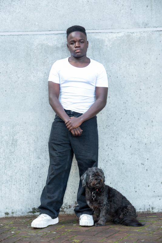 Siyabonga, een van de modellen bij Hebbes castingbureau