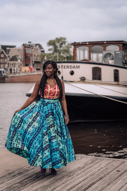 Jolanda Mensah, een van de modellen bij Hebbes castingbureau